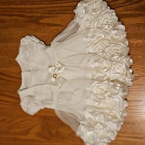 Baby Satin Roses Dress